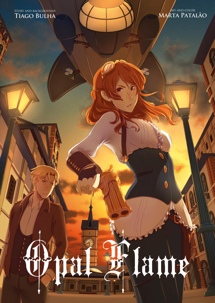 Opal Flame (2015) An illustrated short story about a detective dispatched to protect a famous jewel and attempt to catch an infamous thief. Published in the Italian magazine Nuname.